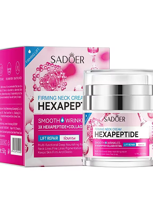 Крем для шеи sadoer hexapeptide укрепляющий, подтягивающий с гексапептидом 50 г