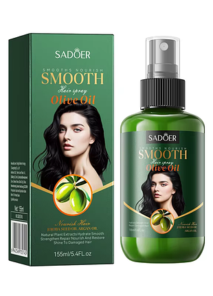 Спрей для волосся sadoer olive живильний, розгладжуючий 155 мл