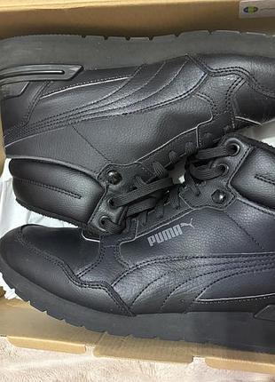 Черевики чоловічі puma st runner v4 mid чорні розмір 42