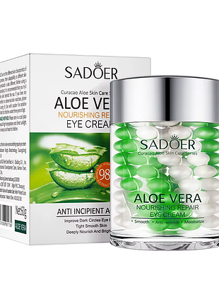 Крем для кожи вокруг глаз sadoer curacao aloe vera питательный, восстанавливающий 60 г