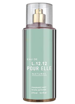 Парфюмированный спрей для тела lacoste eau de lacoste l.12.12 pour elle natural exclusive euro 275 мл