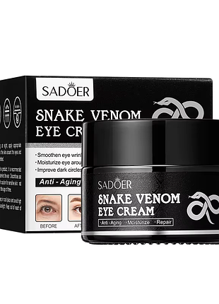 Крем для шкіри навколо очей sadoer snake venom peptide multi-effect антивіковий з пептидом змії 30 г
