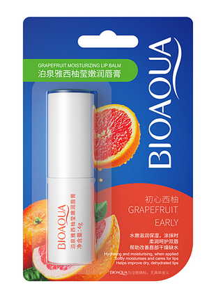 Бальзам для губ bioaqua grapefruit зволожуючий 4 г