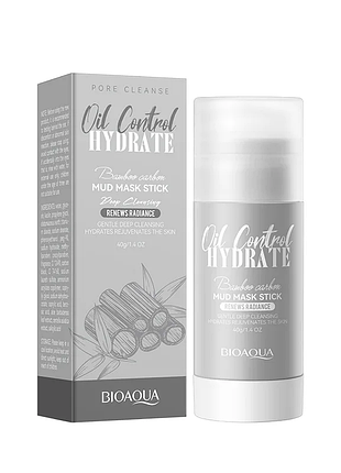 Грязевая маска-стик bioaqua bamboo charcoal с бамбуковым углем для проблемной кожи, увлажняющий уход 40 г