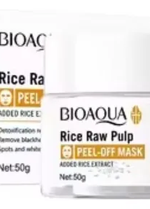 Плівкова маска-пілінг bioaqua rice для глибокого очищення 50 г