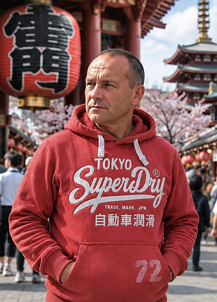 Мужское худи superdry tokyo vintage xl 52 - яркий стиль японии