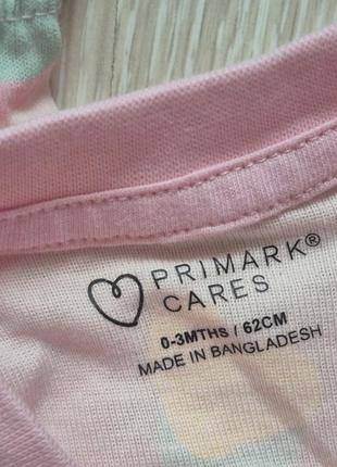 Піжама primark на дівчинку 62 см 3