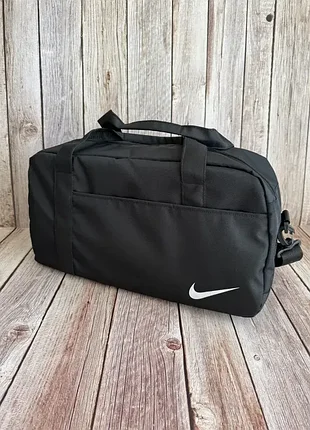Спортивная черная фитнес сумка nike, сумка женская в спортзал найк дорожная