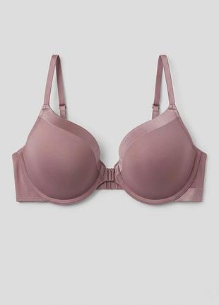 Жіночий гладенький базовий бюстгальтер primark cares (без пуш-ап, вшиті бретелі) 75d фіолетовий б-1116/17
