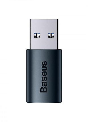 Перехідник baseus ingenuity series mini otg type-c to usb 3.1 blue