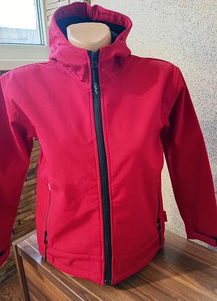 Куртка демісезонна tony brown softshell червона