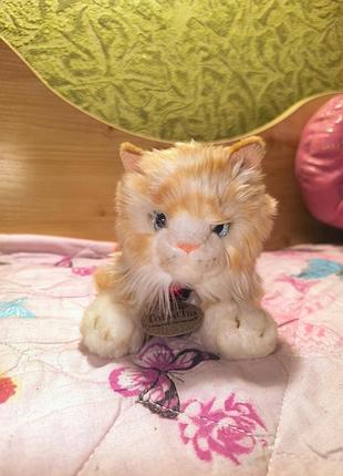 Мягкая реалистичная игрушка котик кот от keel toys tabatha котенок рыже