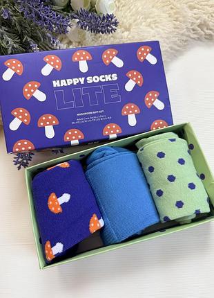 Набір яскравих шкарпеток happy socks