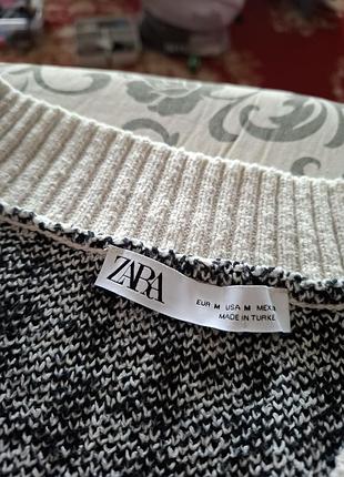 Вязаный жилет"zara" оверсайз 9
