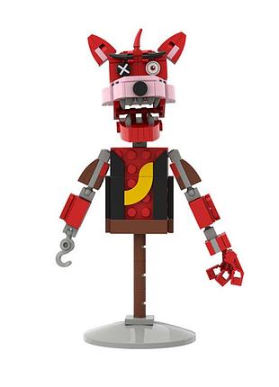 Игрушка фокси из фнаф 148 деталей конструктор для детей (l_16478)