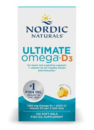 Ultimate omega-d3 - 120 softgels