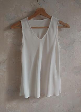Майка женская emporio armani xs-s 42-44р, белая, вискоза