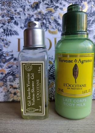 L'occitane молочко для тела и гель для душа