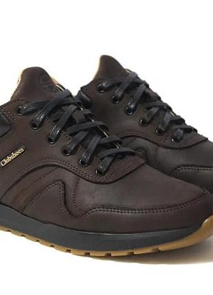 Чоловічі шкіряні кросівки clubshoes bronx brown коричневі