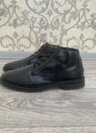 Черевики чоловічі timberland чорні шкіряні розмір 45.5