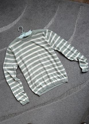 Светр жіночий h&m у смужку сірий