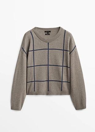 Розкішний светр з вовною та кашеміром massimo dutti m🤎🧡