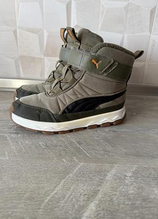 Високі утеплені дитячі кросівки черевики puma (оригінал)