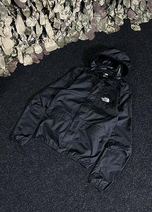 Вітровка the north face hydrenaline wind jacket оригінал, чорна куртка tnf розмір xs/s