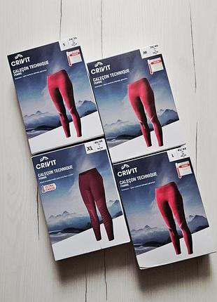 Термолеггинсы женские, s/m (euro 38/40), l/xl (euro 46/48), нижняя, бордовые термолосины женские, термобелье женский