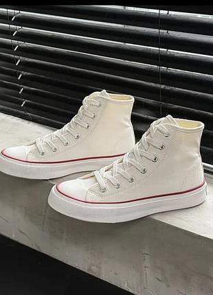 Кеди converse високі білі 2