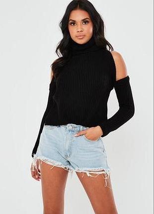 Boohoo. Англия. в наличии. джемпер с вырезами на плечах.