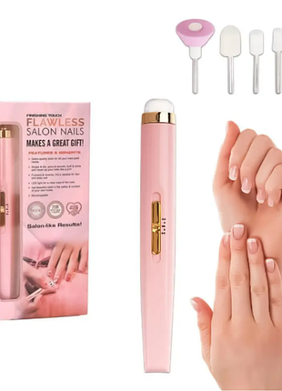 Портативний апарат для манікюру та педикюру flawless salon nails, електричний фрезер