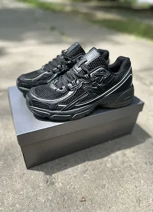 Кроссовки унисекс new balance 740 black мужские женские Debles