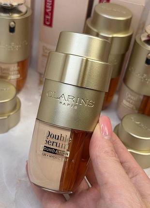Тональний крем clarins double serum l1c, l3n