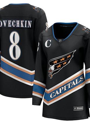 Women's washington capitals alexander ovechkin fanatics black 50th anniversary breakaway jersey  size s, l