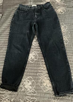 Mango mng mom джинсы синие.