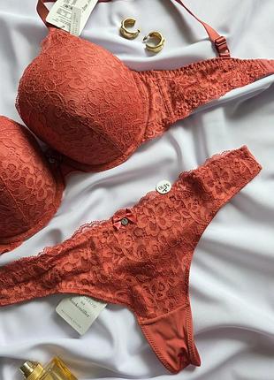 Комплект білизни hunkemoller 75e m пушап стринги 4
