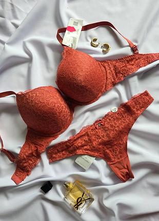 Комплект білизни hunkemoller 75e m пушап стринги 3