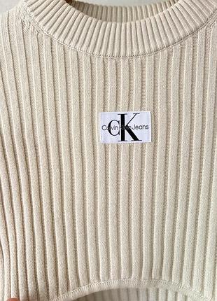 Стильний лонгслів в рубчик calvin klein 5