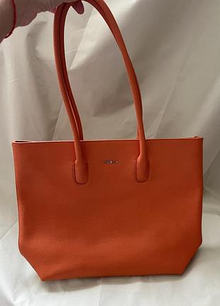 Сумка furla шкіряна помаранчева оригінал в ідеальному стані