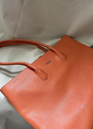 Сумка furla шкіряна помаранчева оригінал в ідеальному стані