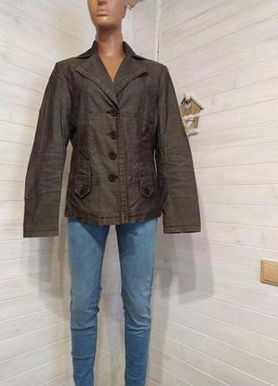 Приталений бавовняний жакет піджак marc aurel (германія), р. 42 (xl / 48-50)