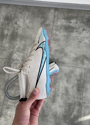 Бутси дитячі nike білі з блакитним 2