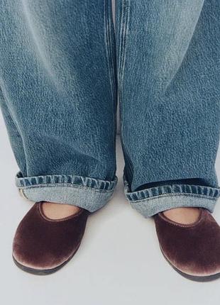 Балетки для дітей barefoot оксамитові, розмір 30