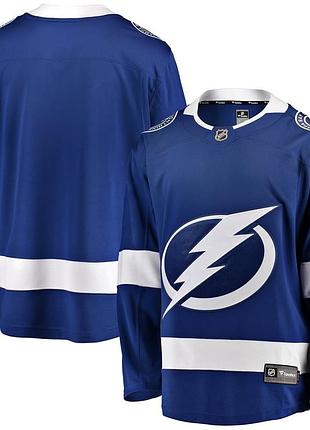 Men's tampa bay lightning fanatics blue breakaway home jersey size m-l