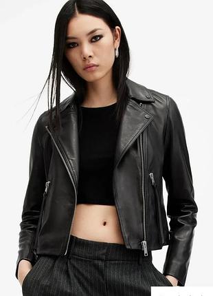All saints dalby biker куртка шкіряна косуха байкерська куртка