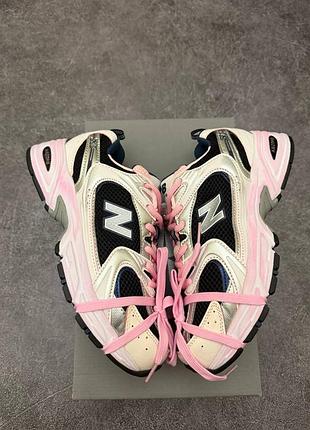 Кросівки new balance 530 custom white black pink