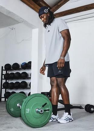 Чоловічі спортивні чорні шорти adidas 2в1 d4t workout