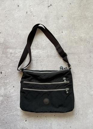 Сумка крос боді kipling alvar black noir