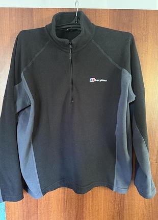 Кофта чоловіча berghaus флісова чорна, сіра, розмір l